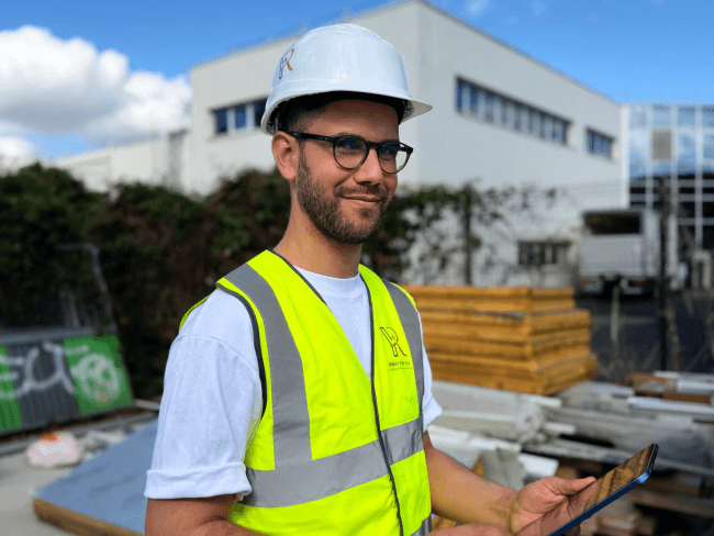 Tableau de bord Batitrak affichant la rentabilité d'un chantier